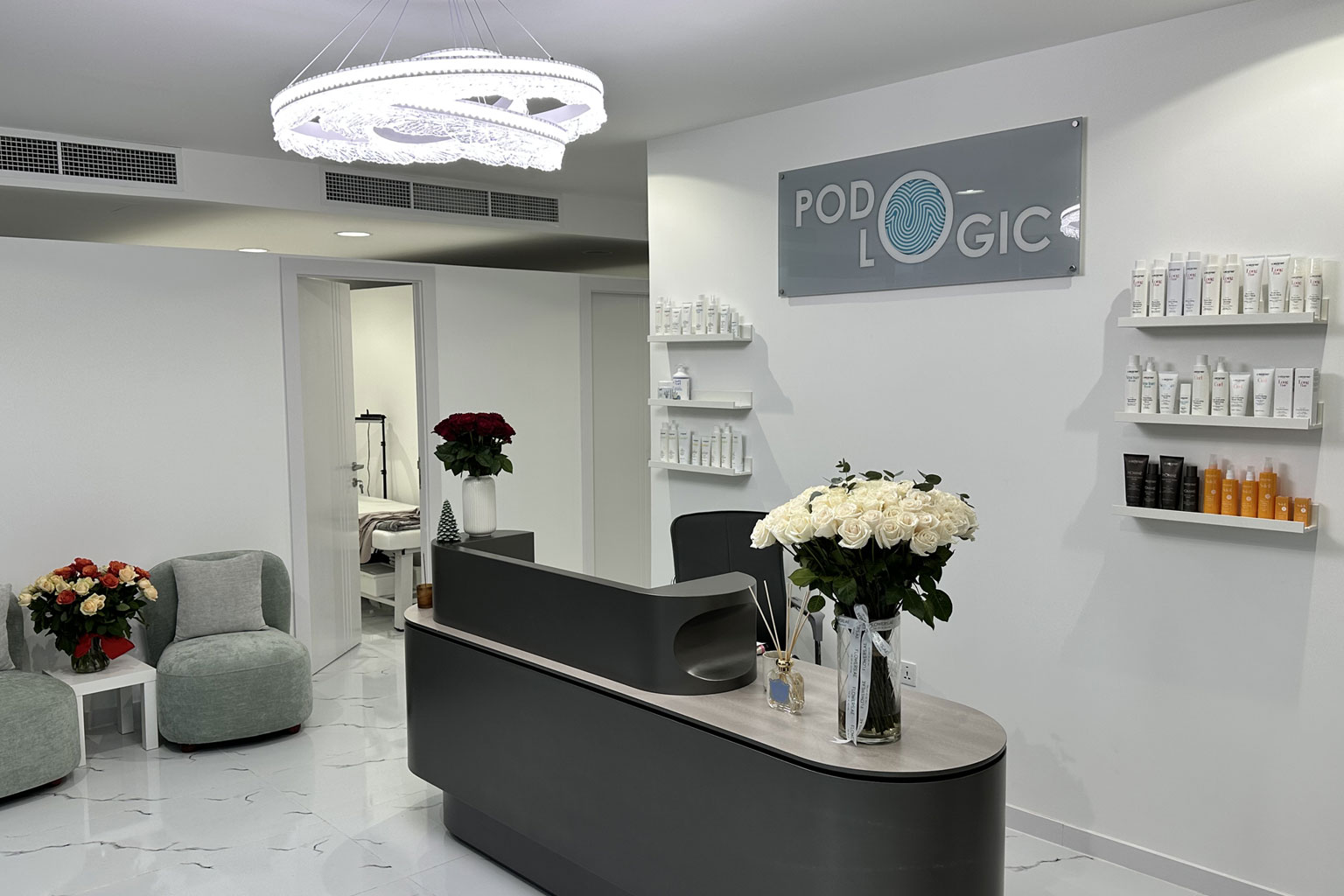 Luxury PodoLogic Beauty branch interior