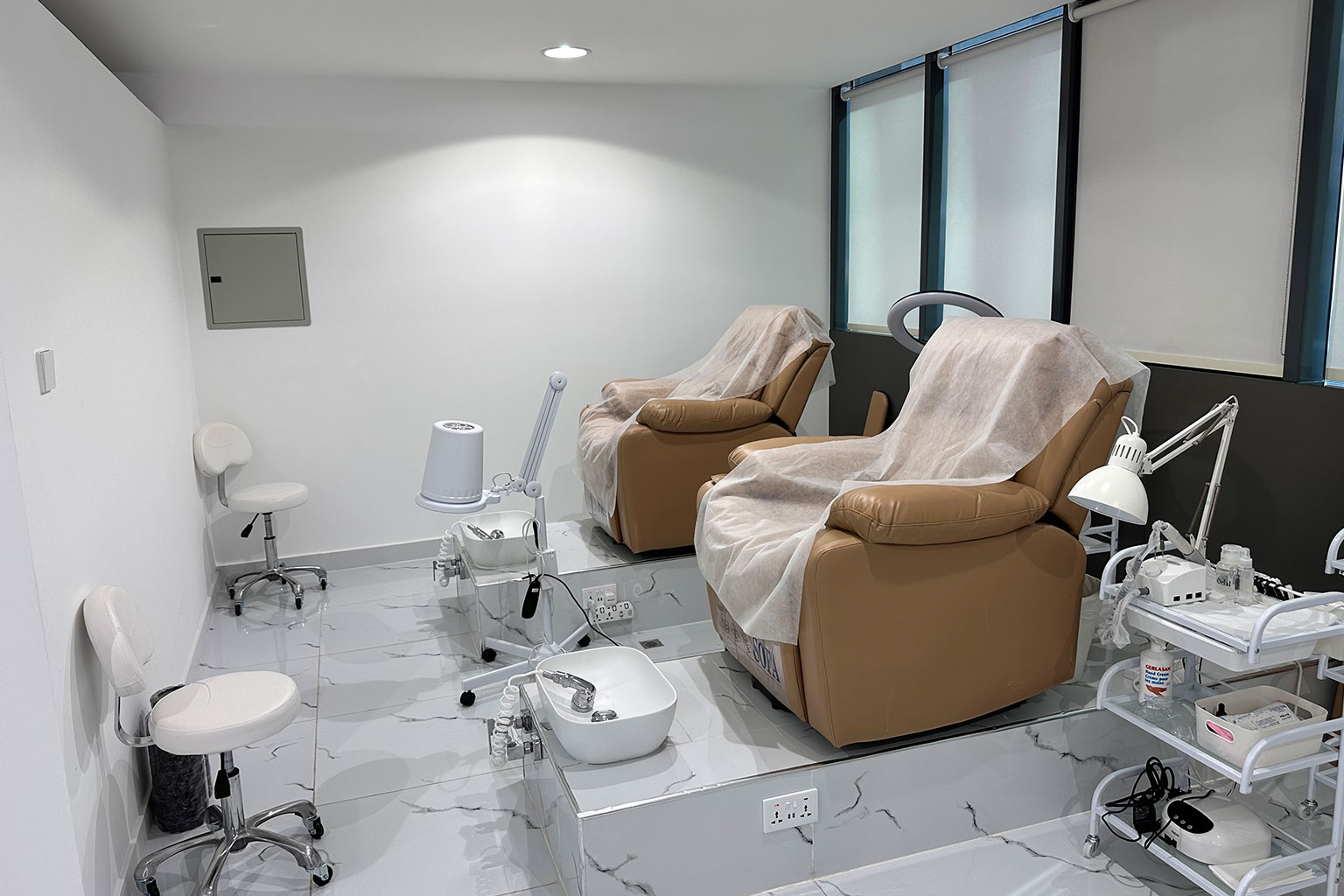 Luxury spa room for PodoLogic Beauty services